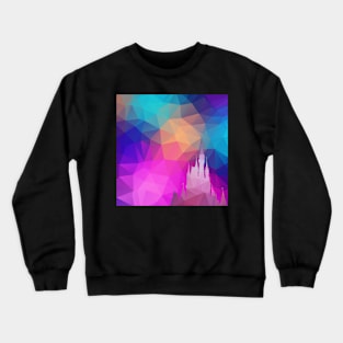 Geometric Magic Castle Silhouette Crewneck Sweatshirt